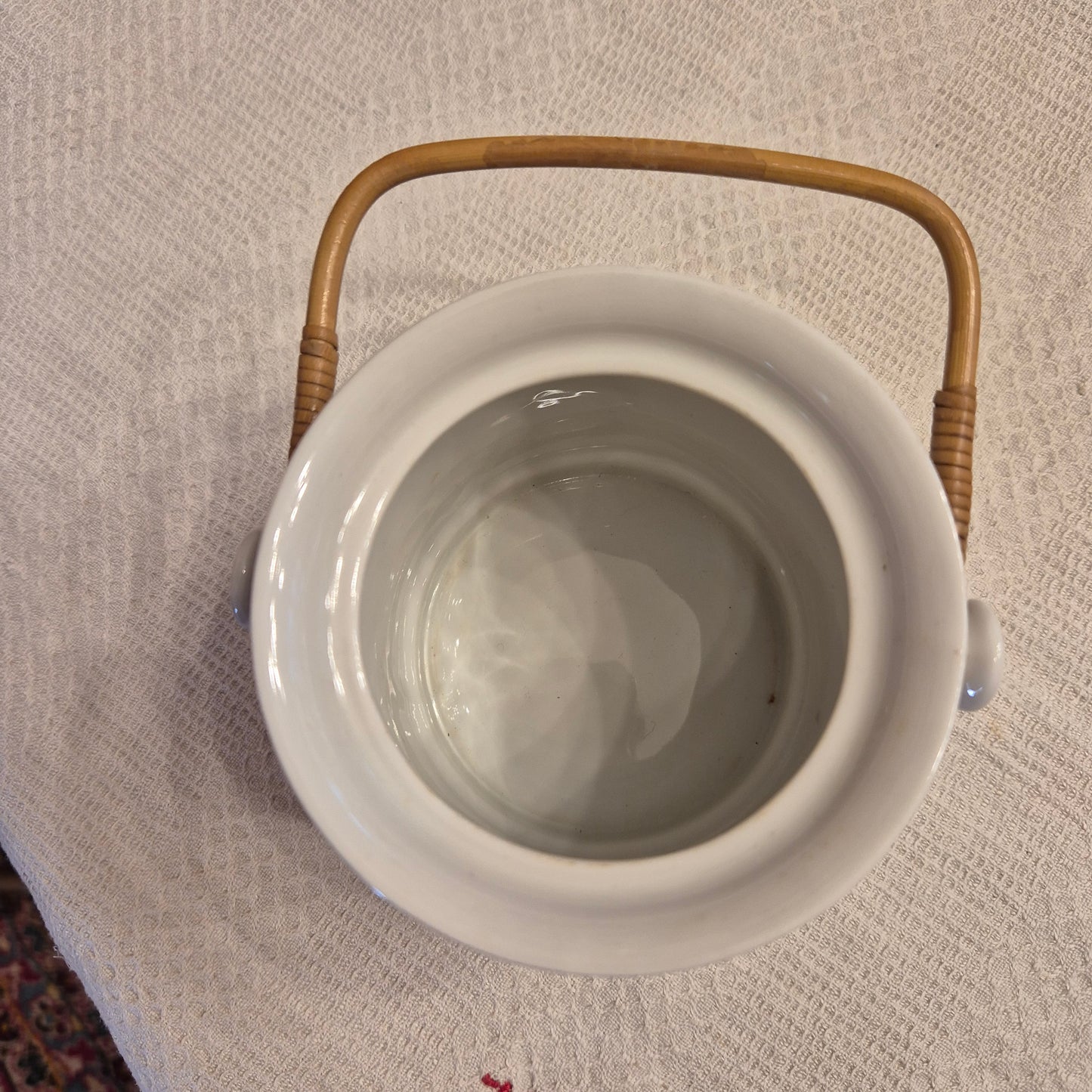 Vintage Marmeladenglas Porzellan mit Henkel Retro