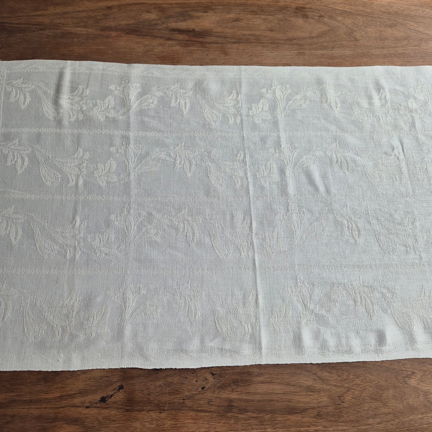 2x Antike Jugendstil Küchen-&Geschirrtücher Damast cremeweiß Monogramm E.Z. 🤍