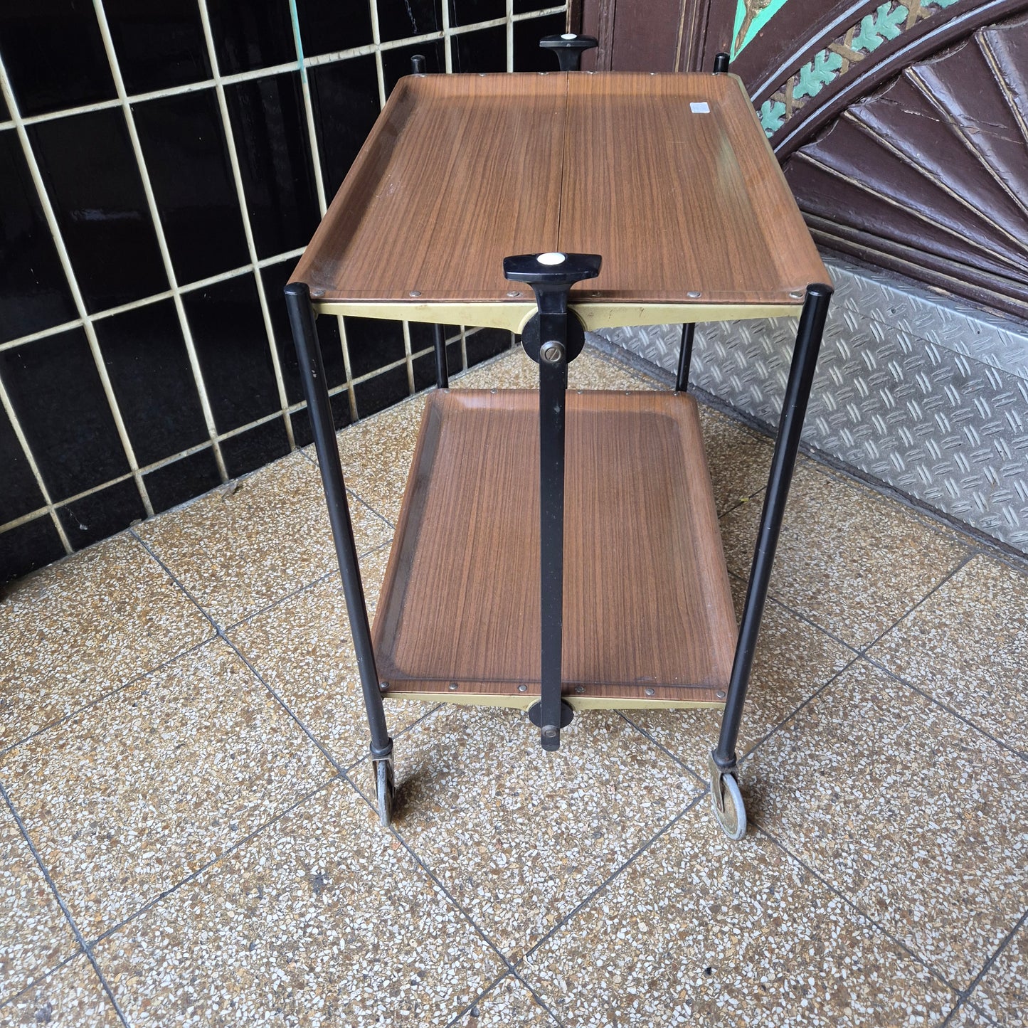 Vintage Servierwagen Bremshey & Co Beistelltisch klappbar 70er Jahre