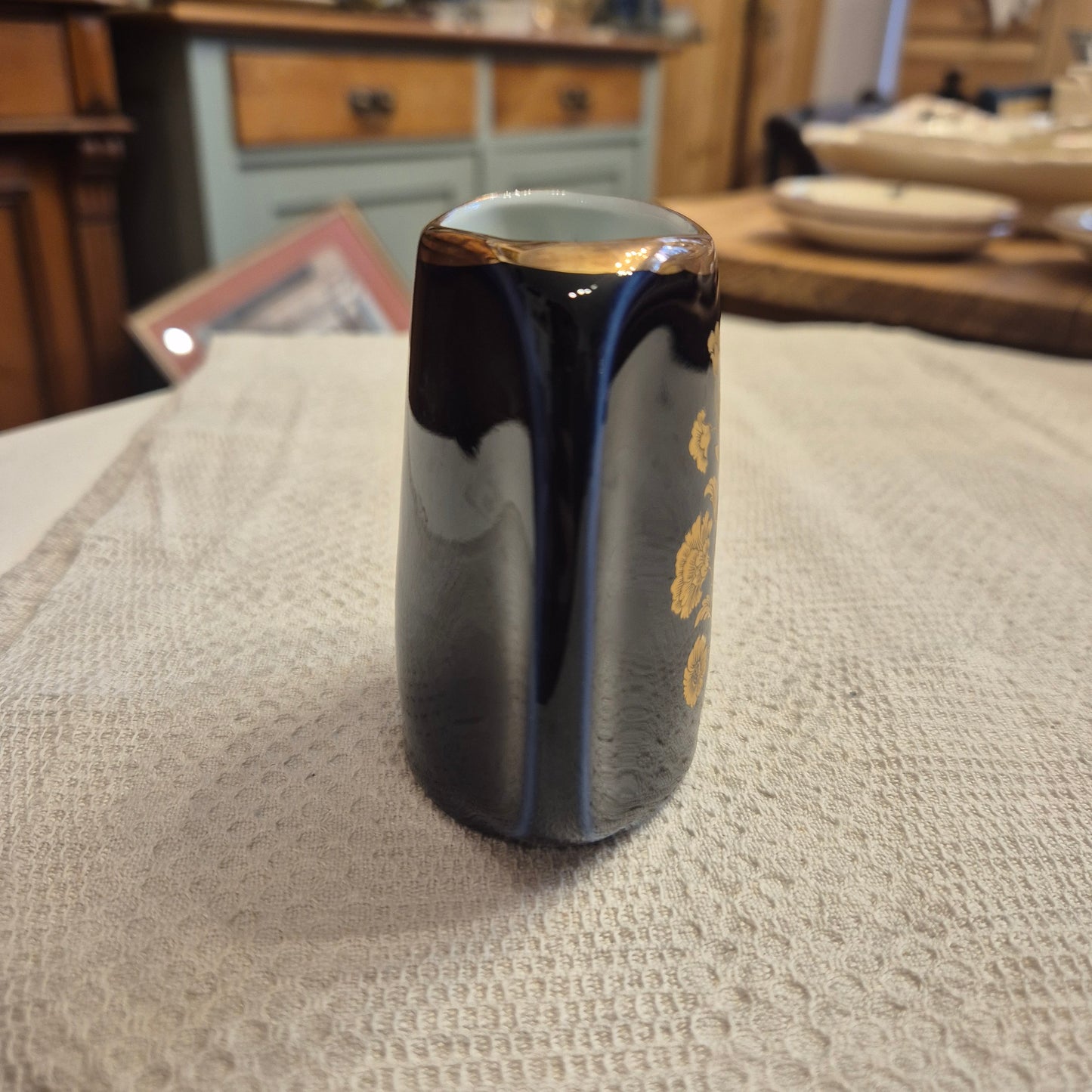 Alte kleine Porzellan Vase kobalt KPM