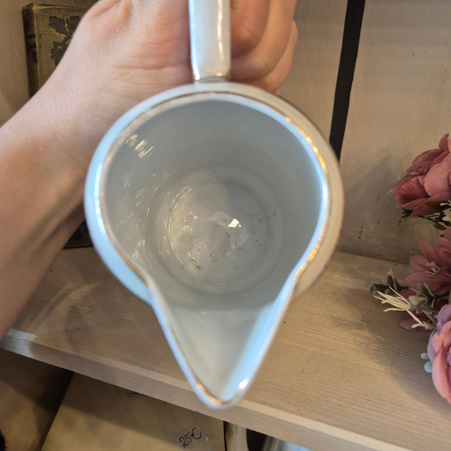 Handbemaltes böhmisches Jugendstil Kännchen Sahnekännchen