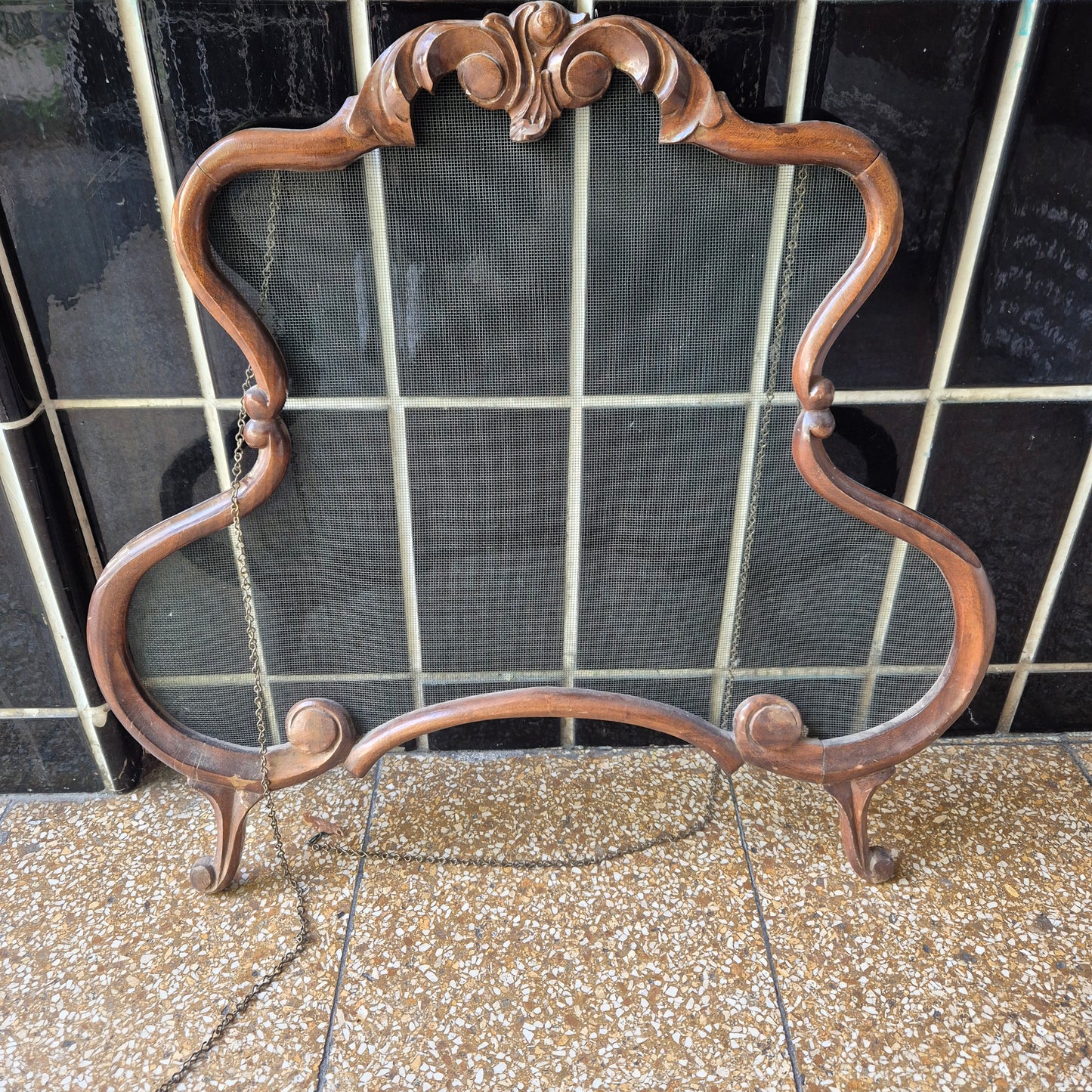Antiker 20er Jahre holländischer Raamhor Sichtschutz Fensterdekoration Shabby - Vintage - Brocante - Landhaus