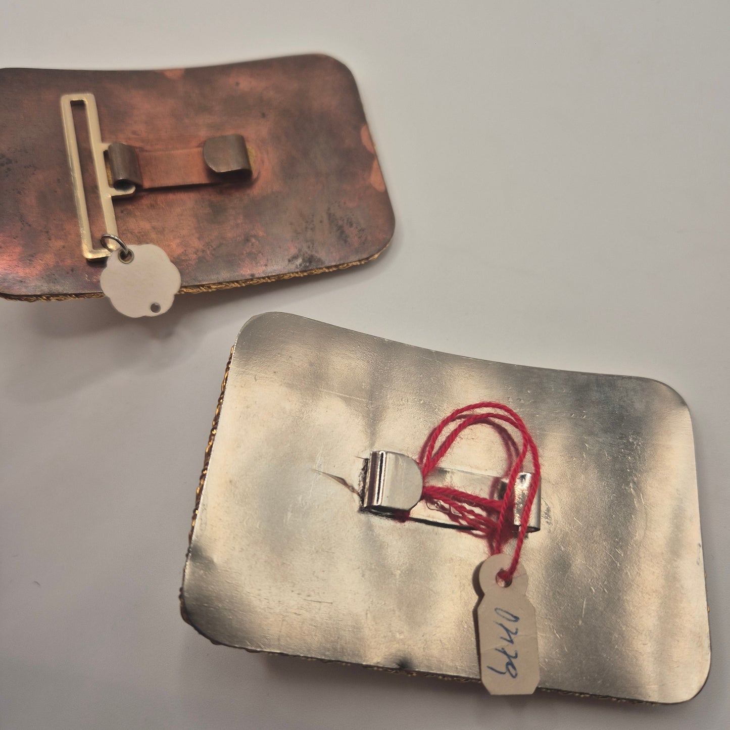 Vintage Gürtelschnalle Trachtenschnalle Taillengürtel aus den 80ern-Handmade silber gold