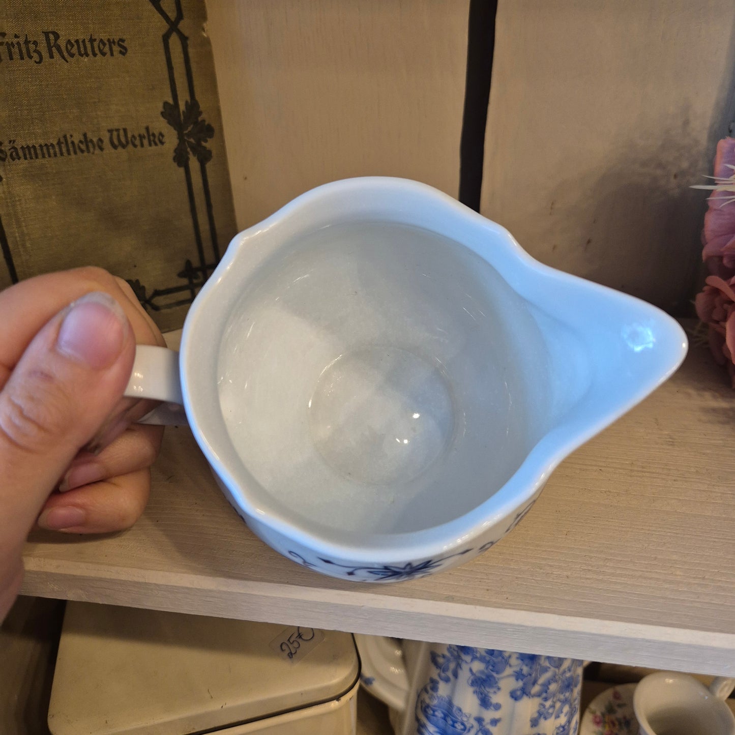 Triptis Porzellan Germany Zwiebelmuster Kännchen Sahnekännchen Milchkännchen