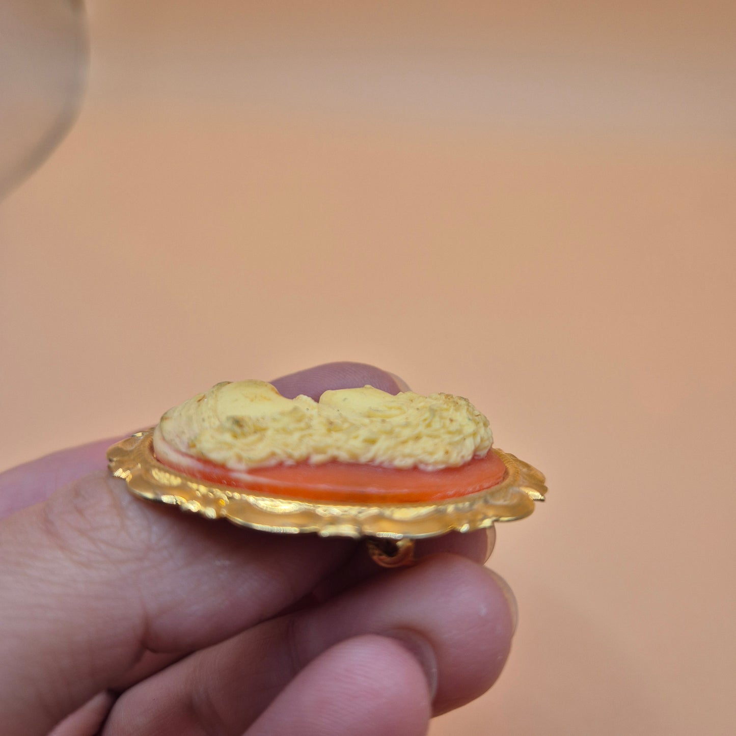 Vintage Brosche Kamee Sissi Kaiserin von Österreich Elisabeth