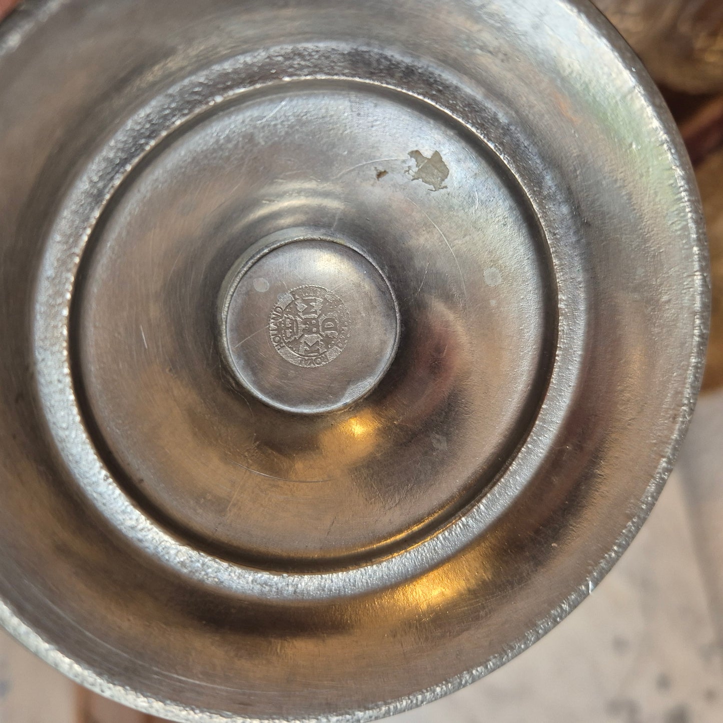 Vintage Royal Holland Pewter Daalderop 3-armiger Kerzenständer Leuchter