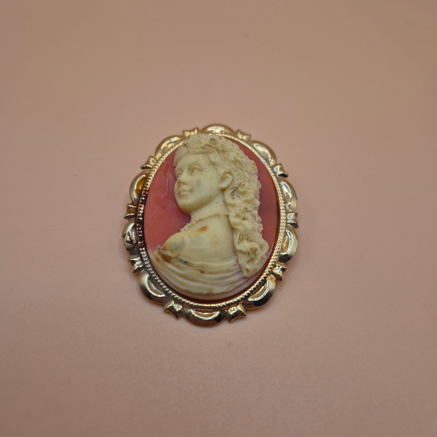 Vintage Brosche Kamee Sissi Kaiserin von Österreich Elisabeth