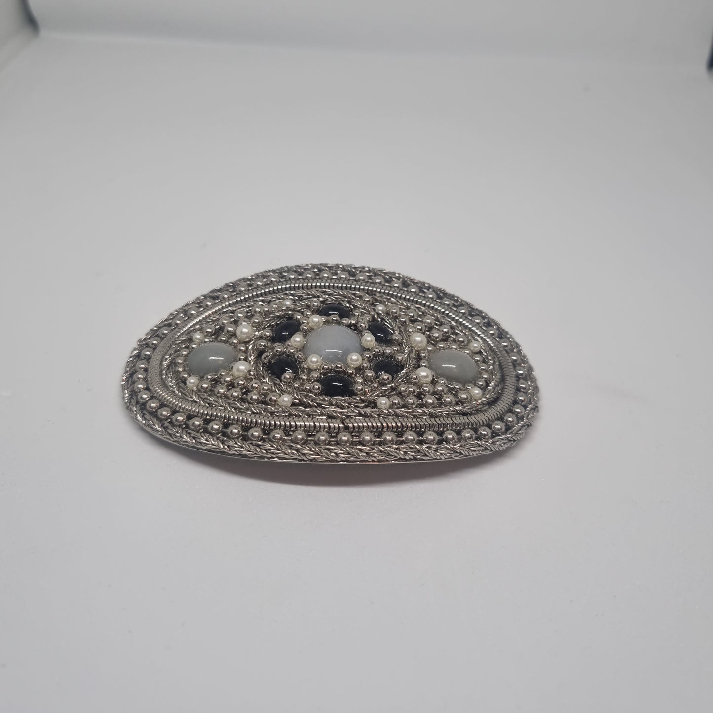 Vintage Gürtelschnalle Trachtenschnalle Taillengürtel aus den 80ern-Handmade aus Berlin schwarz silber