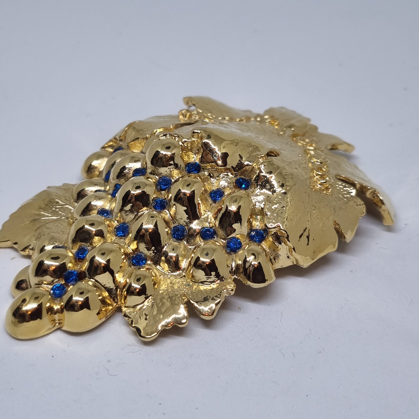 Vintage Trauben Trachtenschnalle Gürtelschnalle Taillengürtel aus den 80ern-Handmade aus Berlin gold