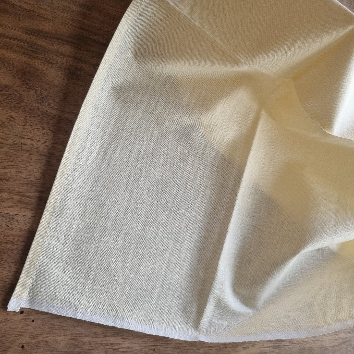 2x Antike Baumwolle Bettlaken weiß Pastellgelb 150x250cm ♡