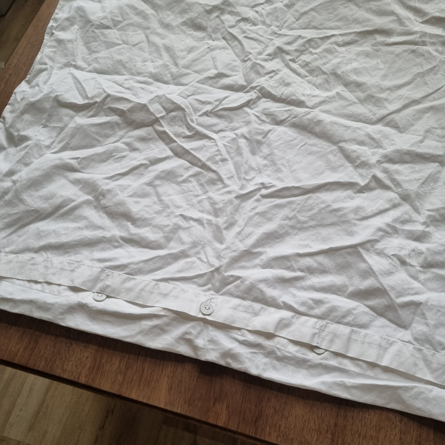 Antike,alte Kissenhülle 73x73cm weiß Blumen Vintage Kissen Bezug
