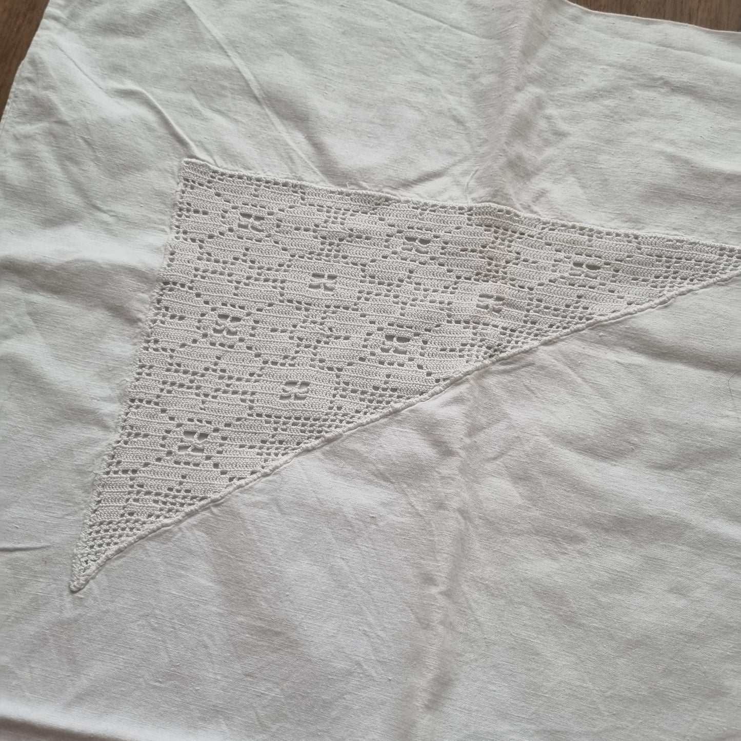 Antike,alte Kissenhülle 75x72cm weiß Initialien U.M. Vintage Kissen Bezug 🤍