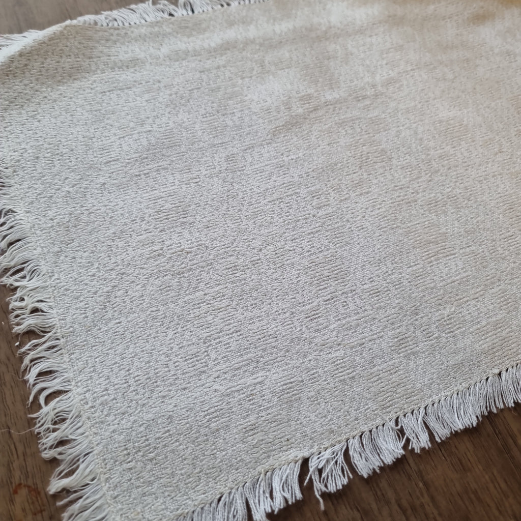 3x Antike Leinen Platzdeckchen / Zierdeckchen 35 x 28cm 🤍