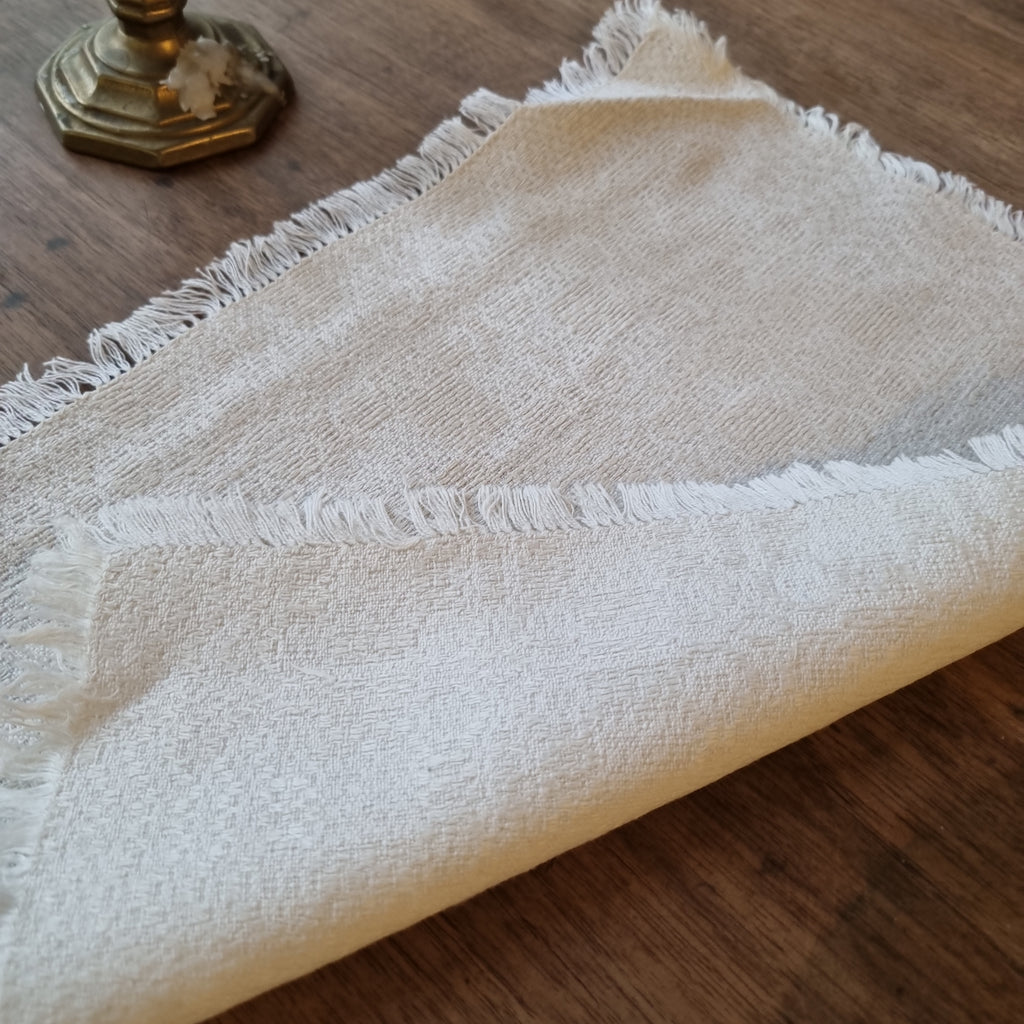 3x Antike Leinen Platzdeckchen / Zierdeckchen 35 x 28cm 🤍