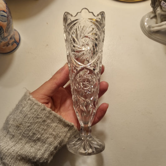 Kleine Vintage Kristall Vase