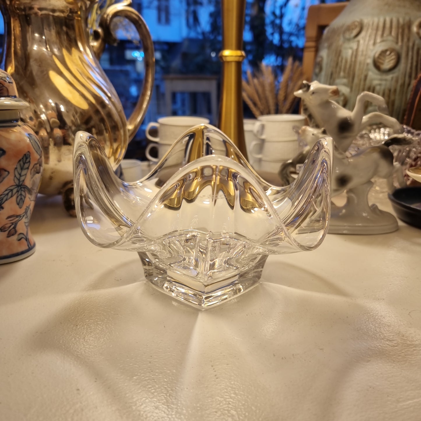 Wunderschöne Glas Schale WIE Morano Vintage Obstschale