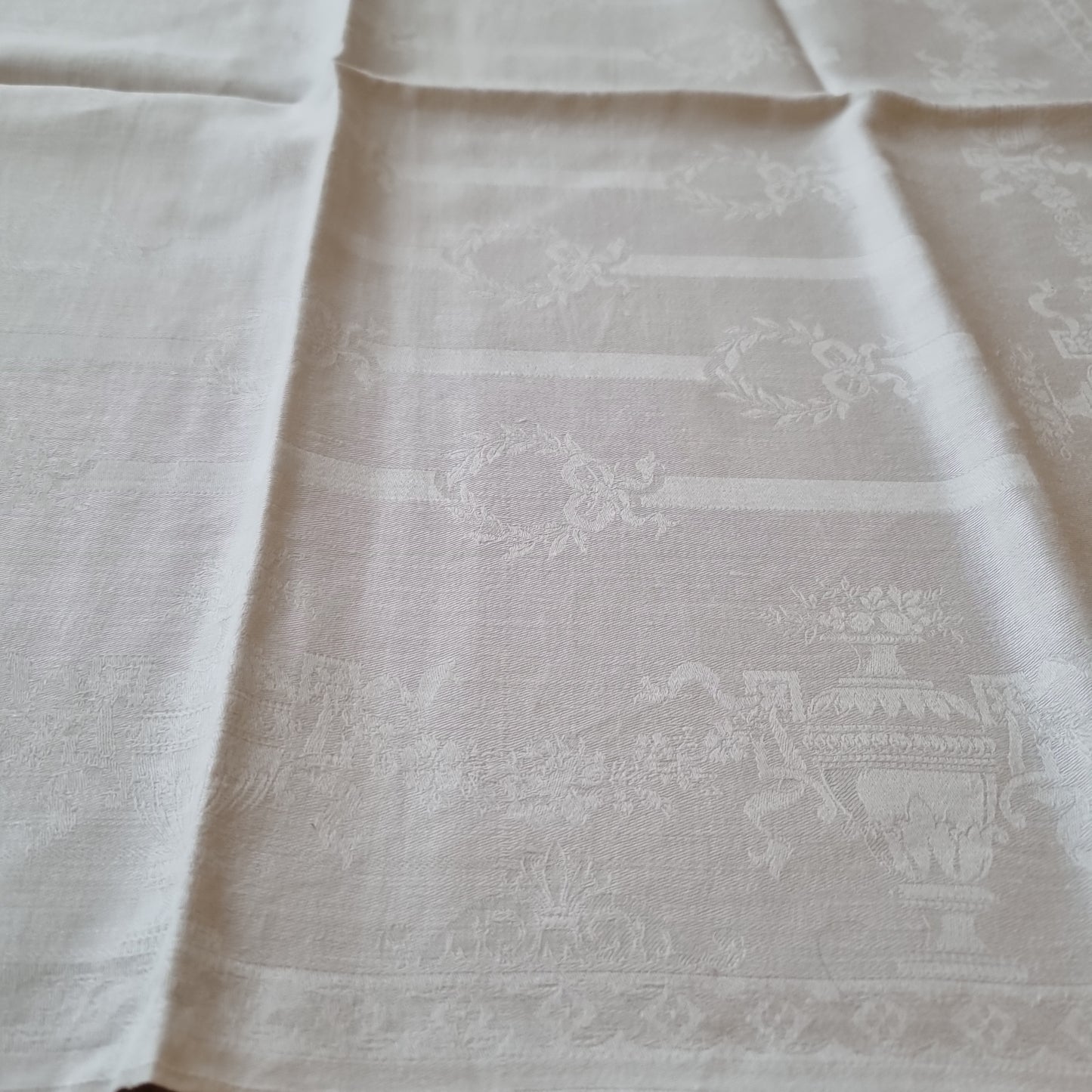 Antike Jugendstil Stoffserviette Serviette mit Initialen E.H