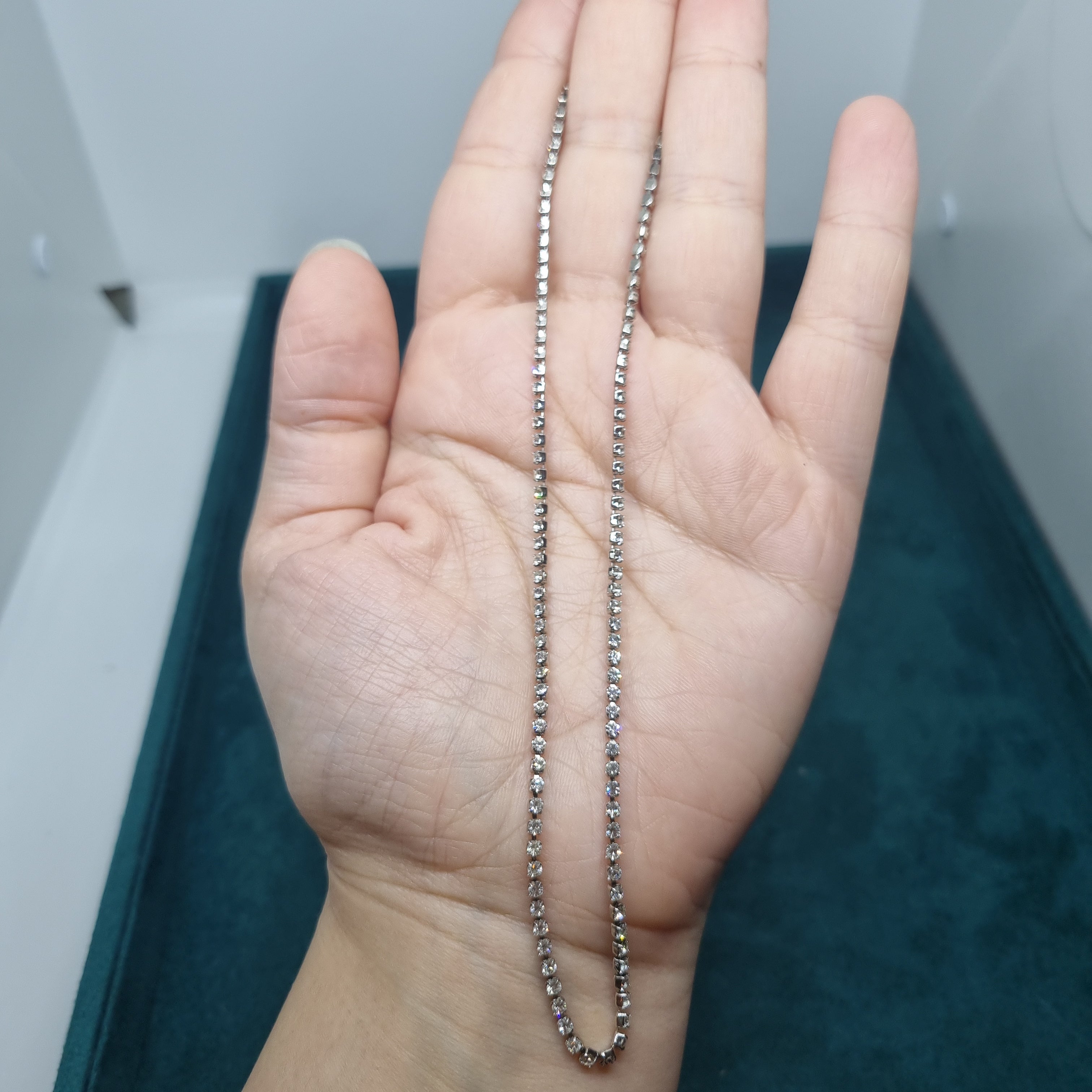 Kleine Hals Strass Kette Modeschmuck Kette
