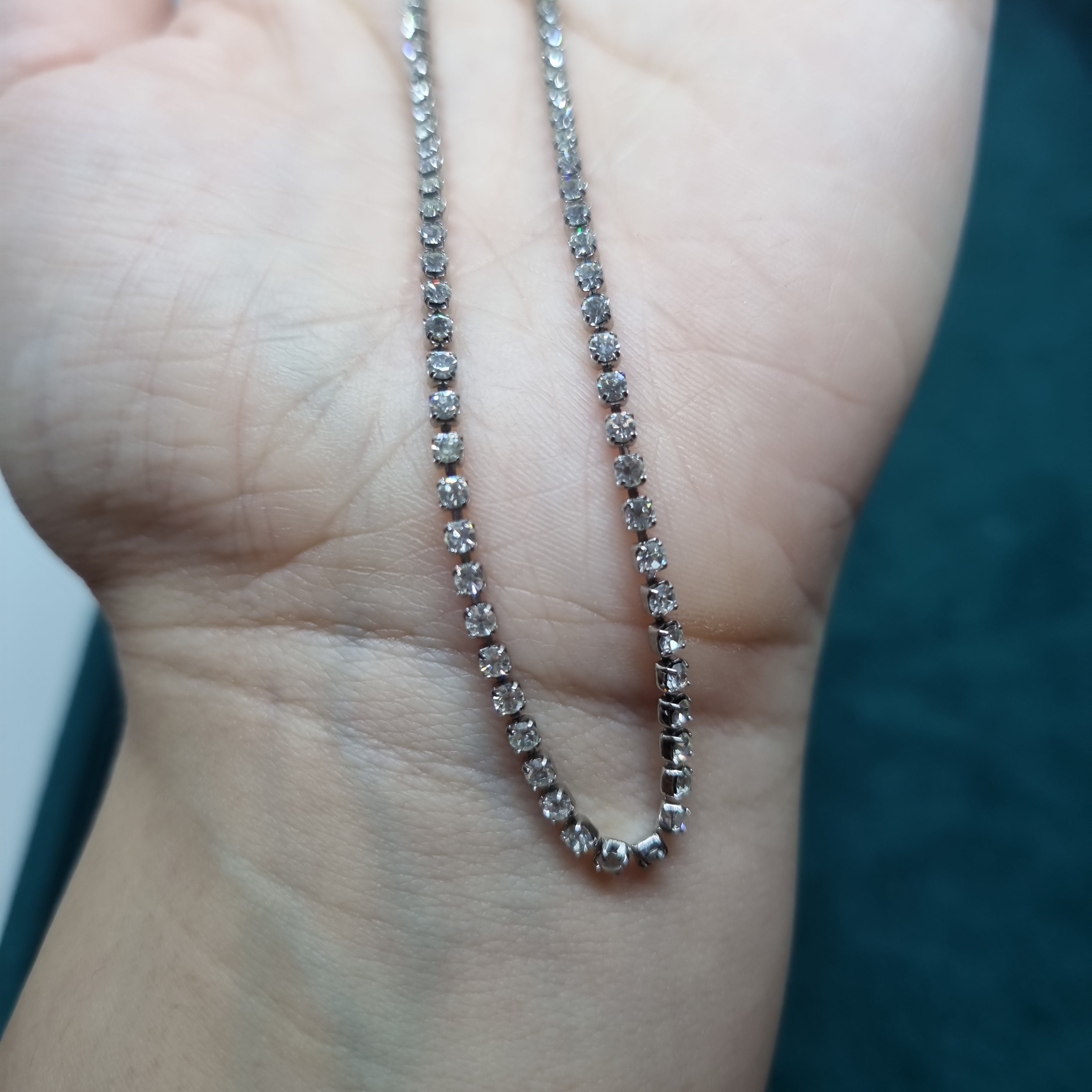 Kleine Hals Strass Kette Modeschmuck Kette