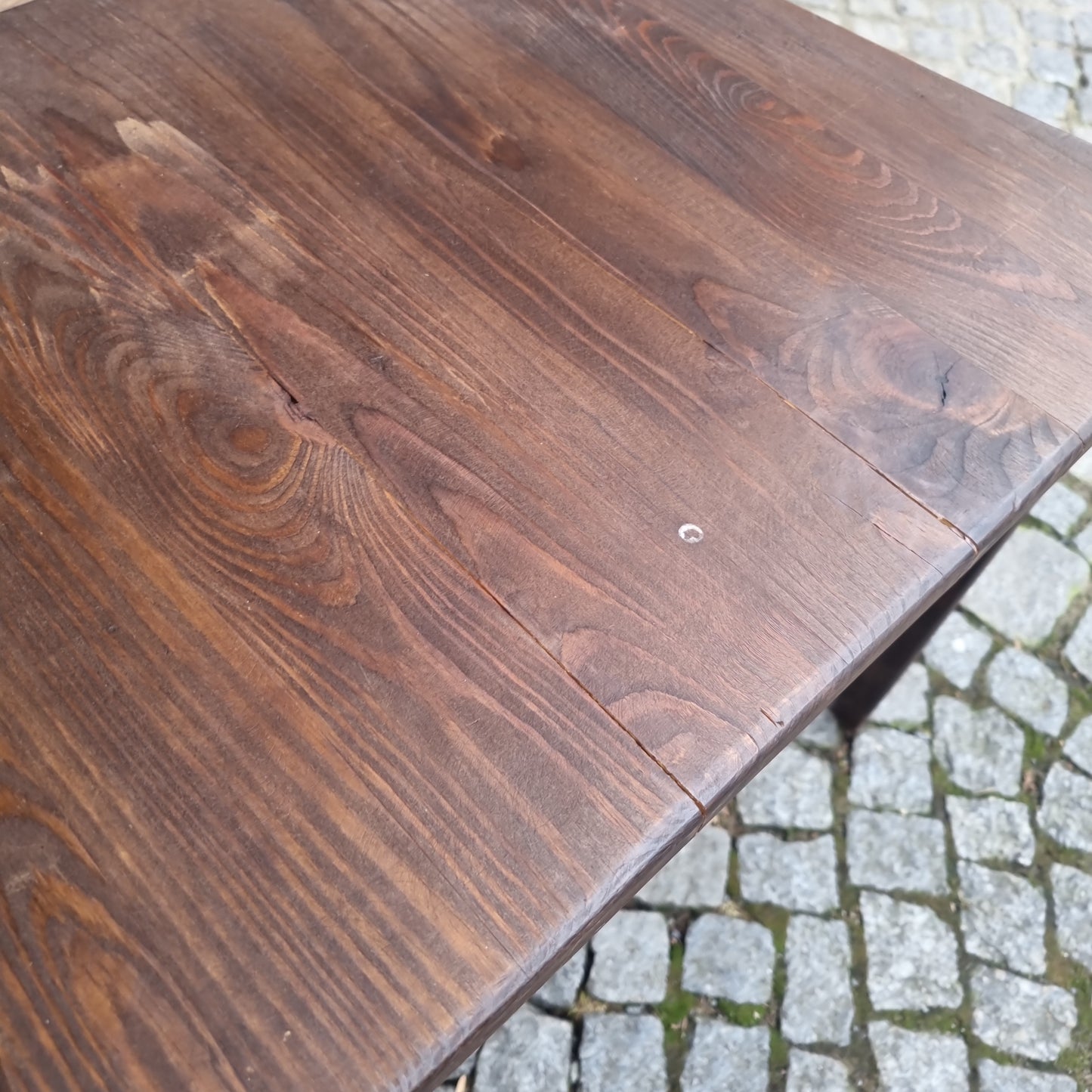 Antiker Biedermeier Stuhl Esszimmerstuhl braun Massiv Holz