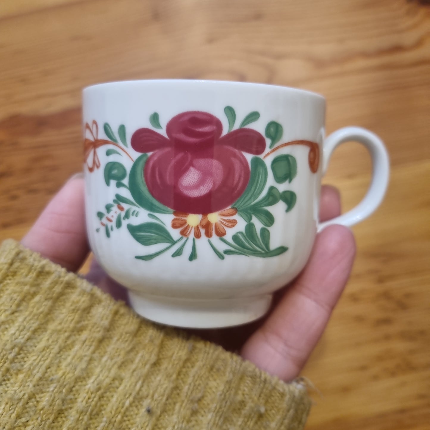 August Warnecke AW Ostfriesland Tasse Kaffee Tee Porzellan Rose