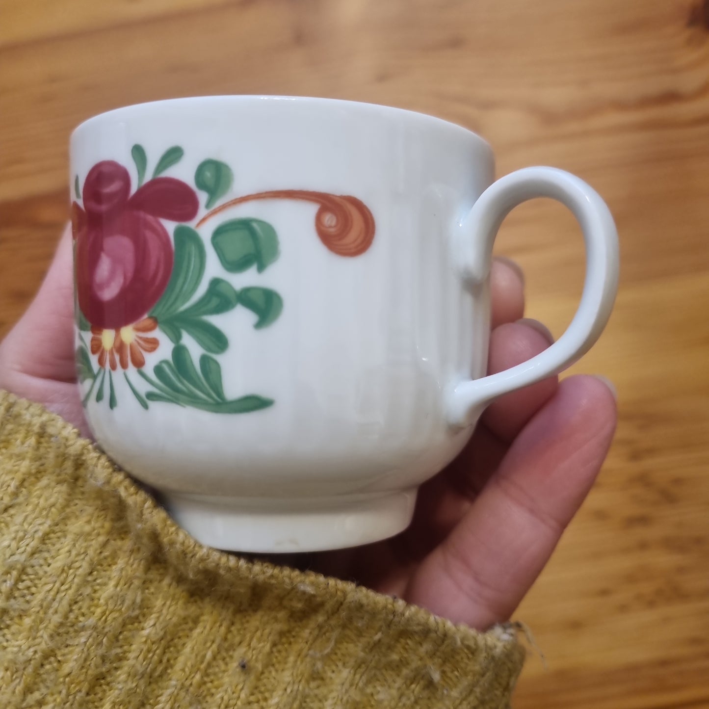 August Warnecke AW Ostfriesland Tasse Kaffee Tee Porzellan Rose