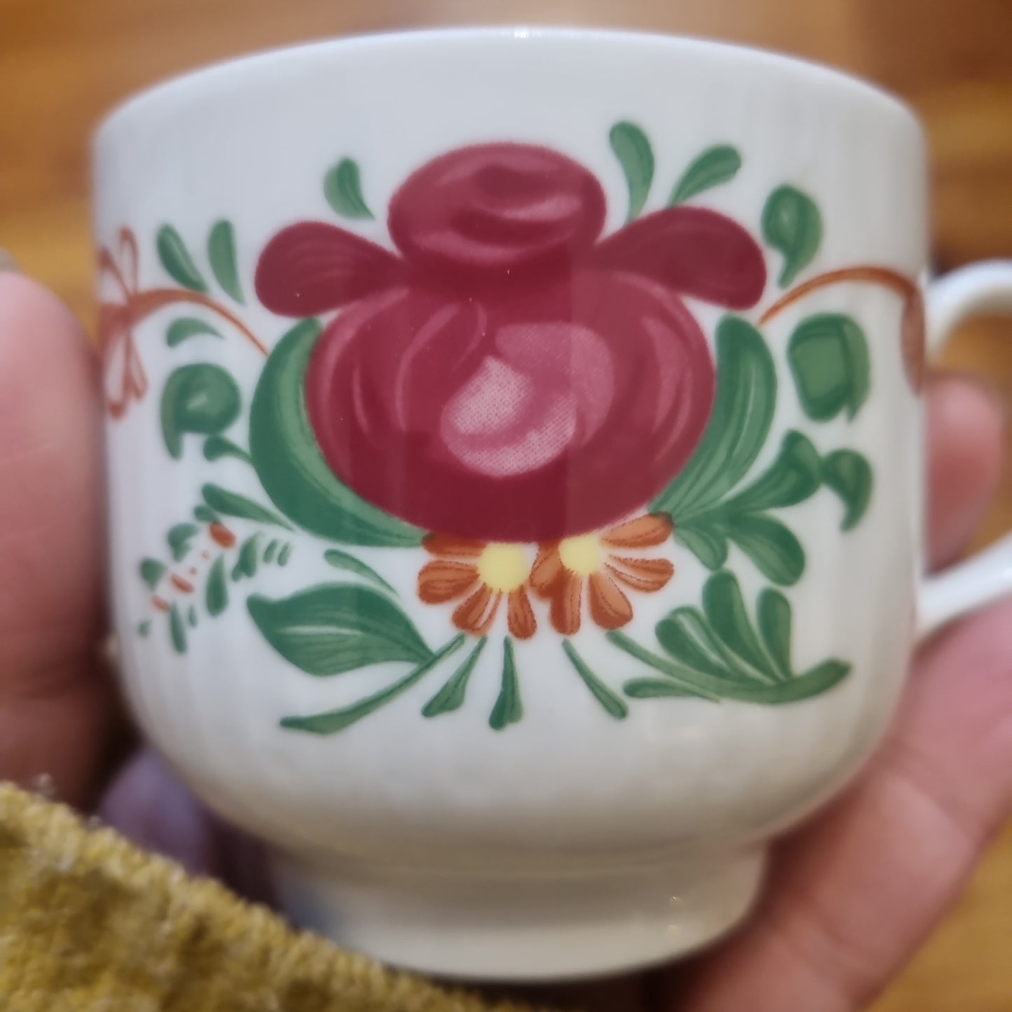 August Warnecke AW Ostfriesland Tasse Kaffee Tee Porzellan Rose