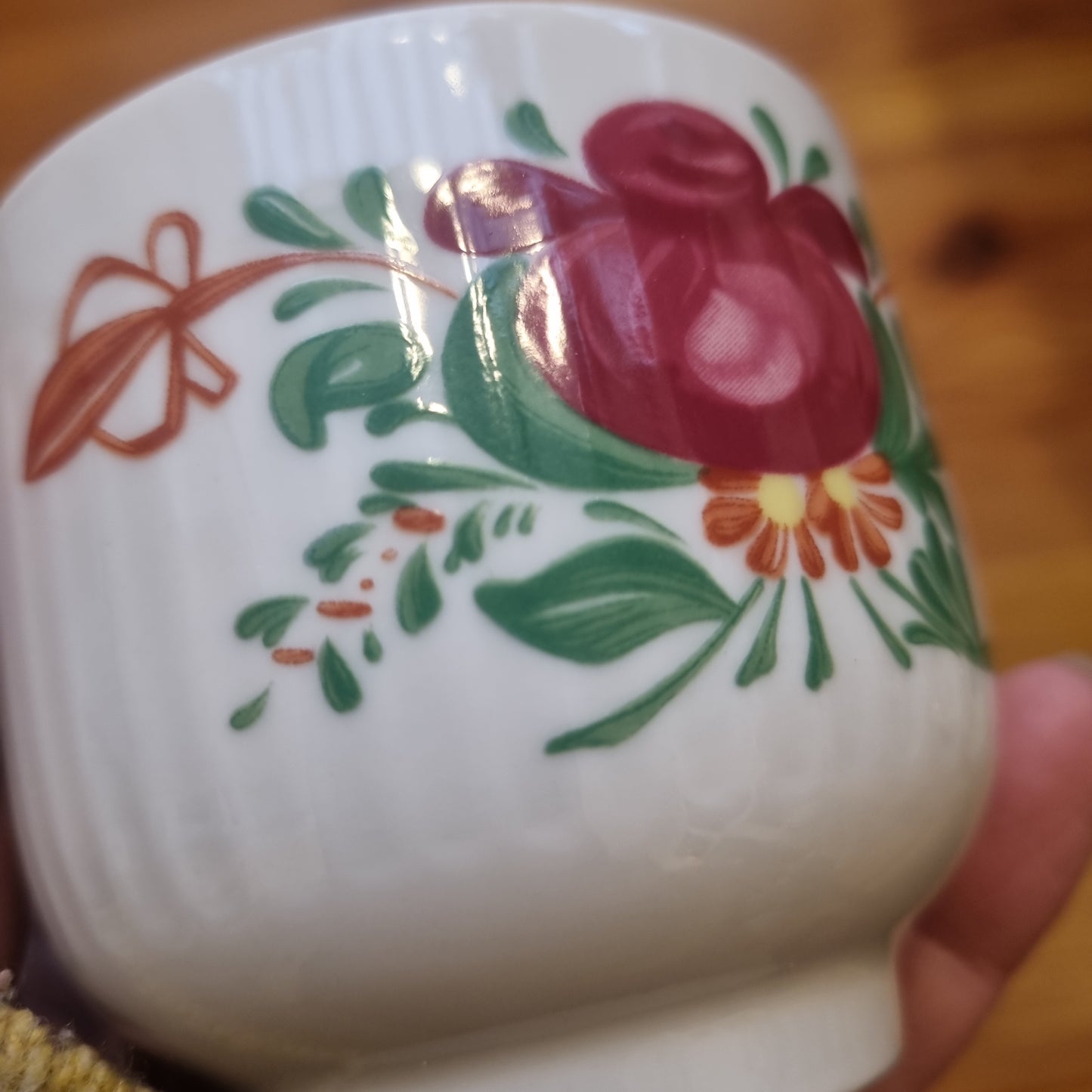 August Warnecke AW Ostfriesland Tasse Kaffee Tee Porzellan Rose