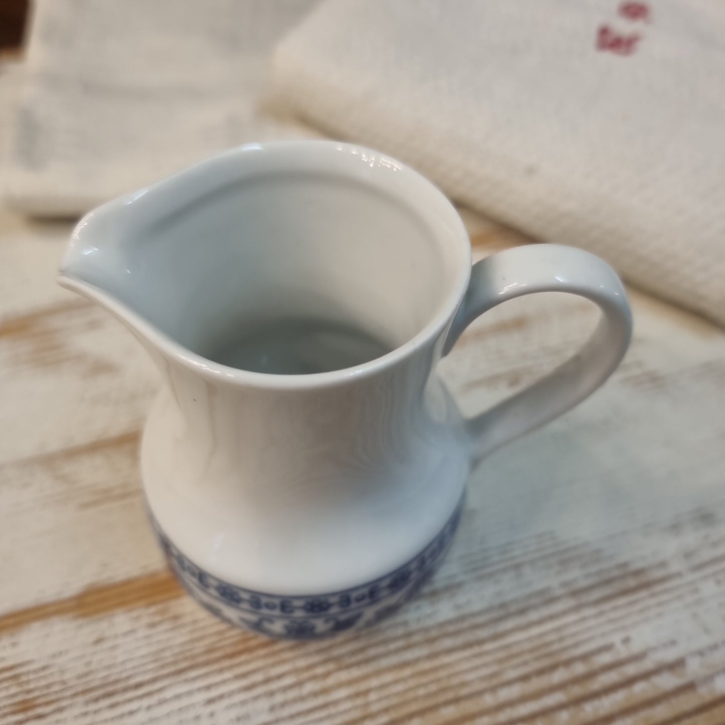 Altes Milchkännchen Sahnekännchen Indisch Blau Zwiebelmuster KahlaVintage DDR