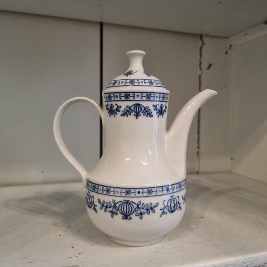 Kahla GDR Zwiebelmuster Tee Kaffeekanne Kanne Mokka Vintage blau weiß kobaltunterglasur