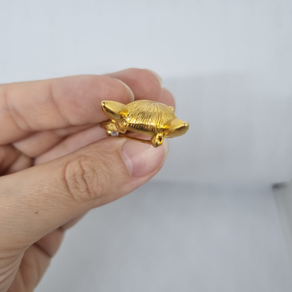 Einzigartige Antik Brosche aus den 50ern Modeschmuck"Golden Fox"