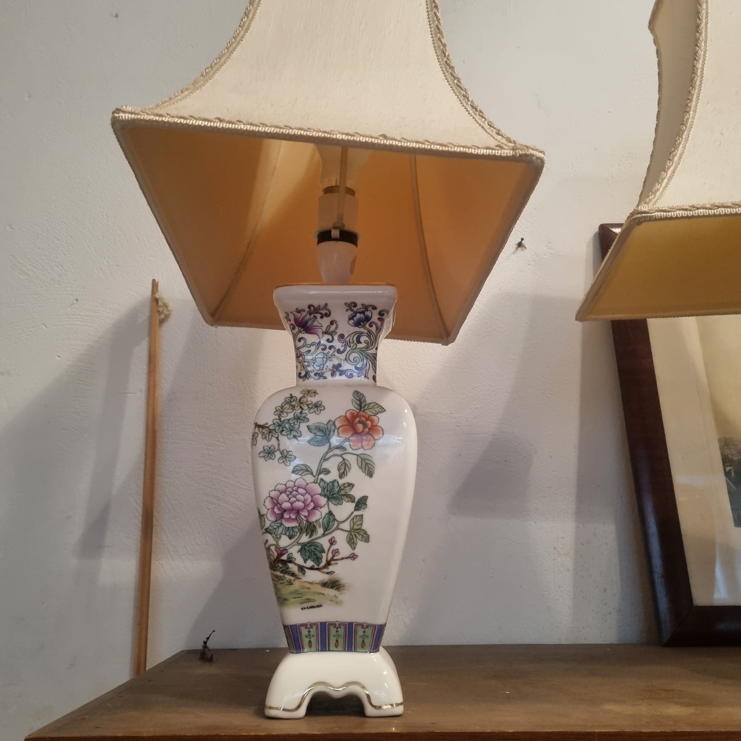 2x Chinesische Vintage Tischlampen für BASTLER!