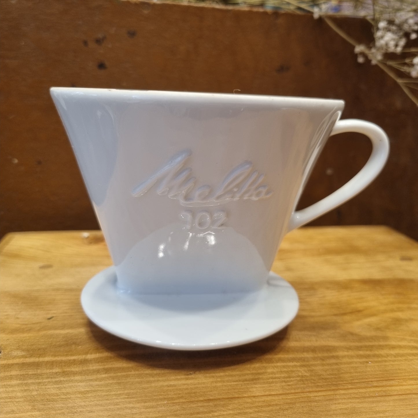 Vintage Kaffeefilter weiß  Melitta 102 Porzellan