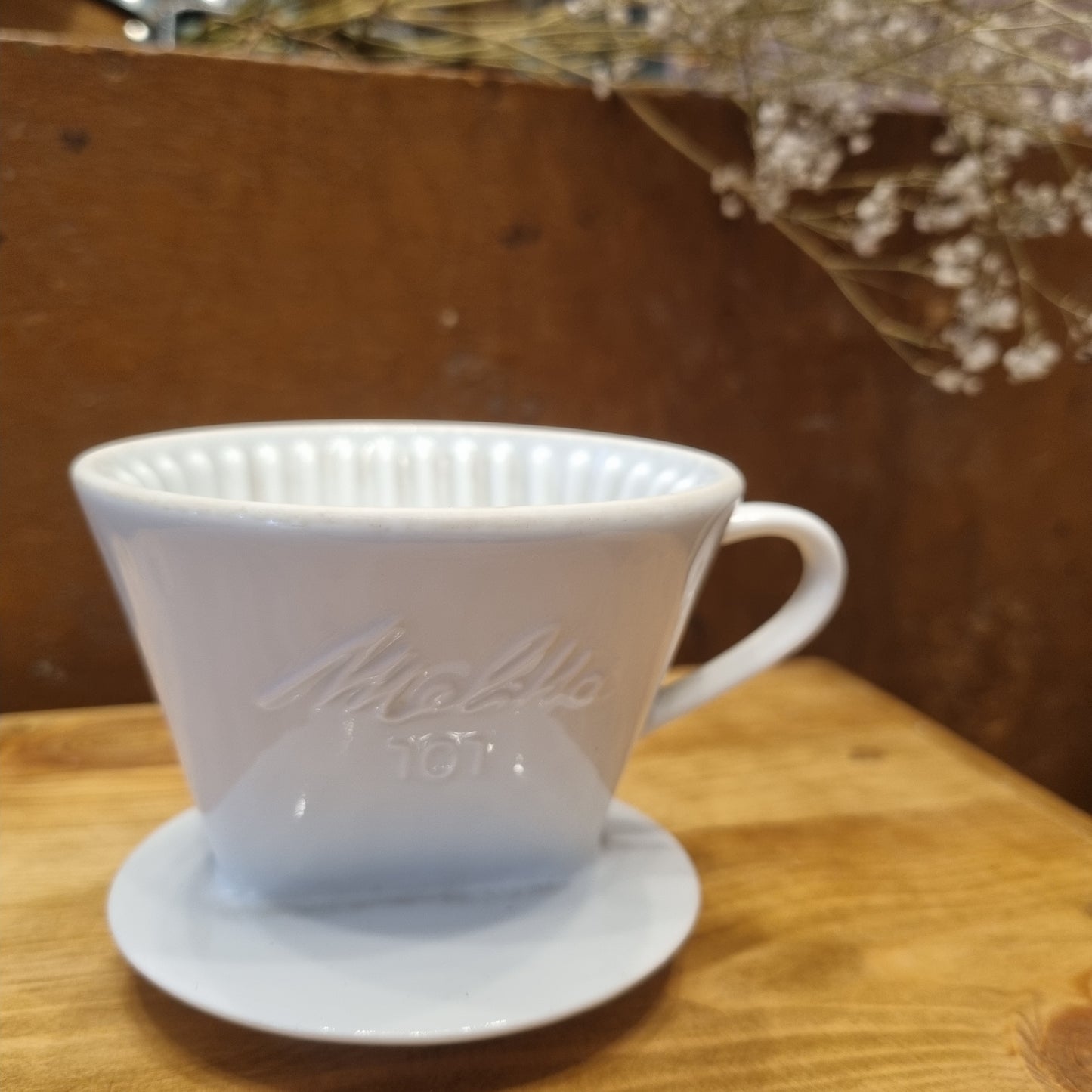 Vintage Kaffeefilter weiß  Melitta 101 Porzellan