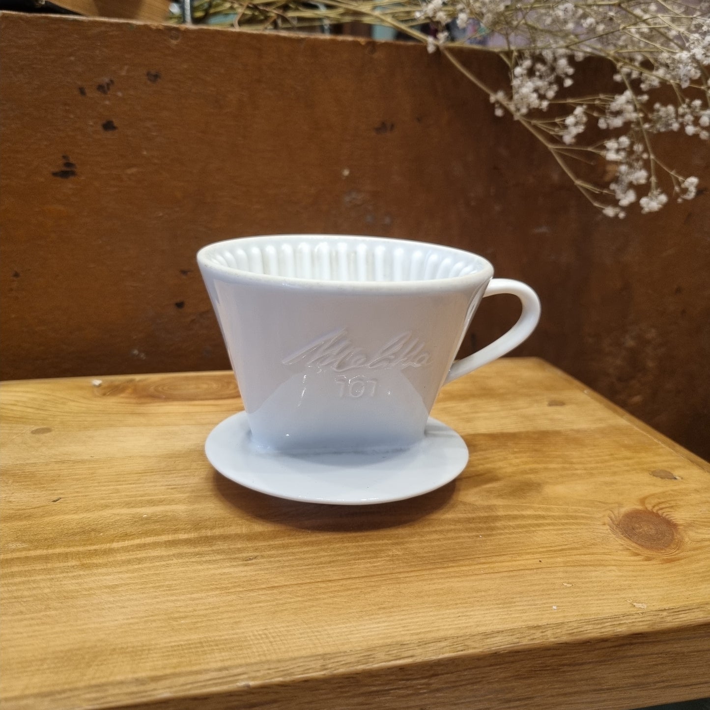 Vintage Kaffeefilter weiß  Melitta 101 Porzellan