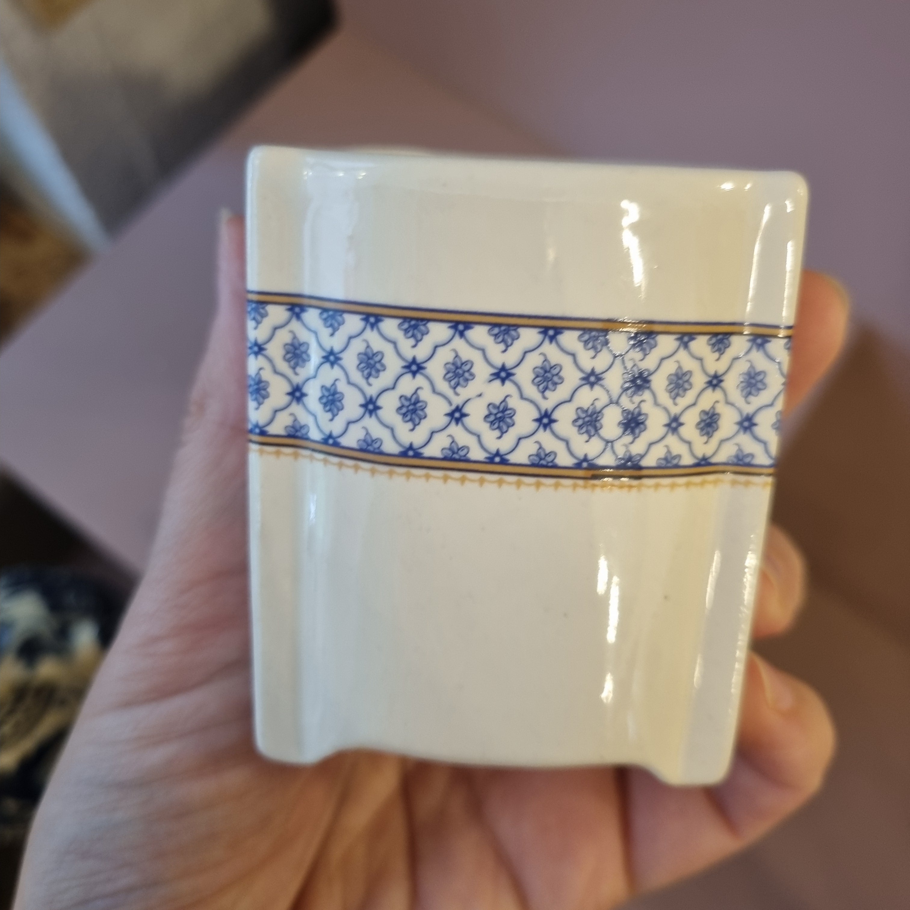 Kleine Vintage Vorratsdose Nelken oder Pfeffer Art Deco Stil 50er Jahre
