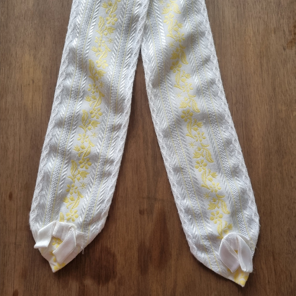 1x Antiker handgemachter Gardienenhalter, Raffhalter Band 8x160cm 🤍