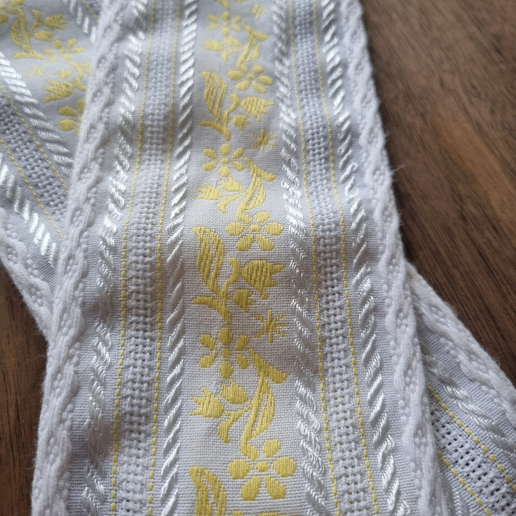 1x Antiker handgemachter Gardienenhalter, Raffhalter Band 8x160cm 🤍