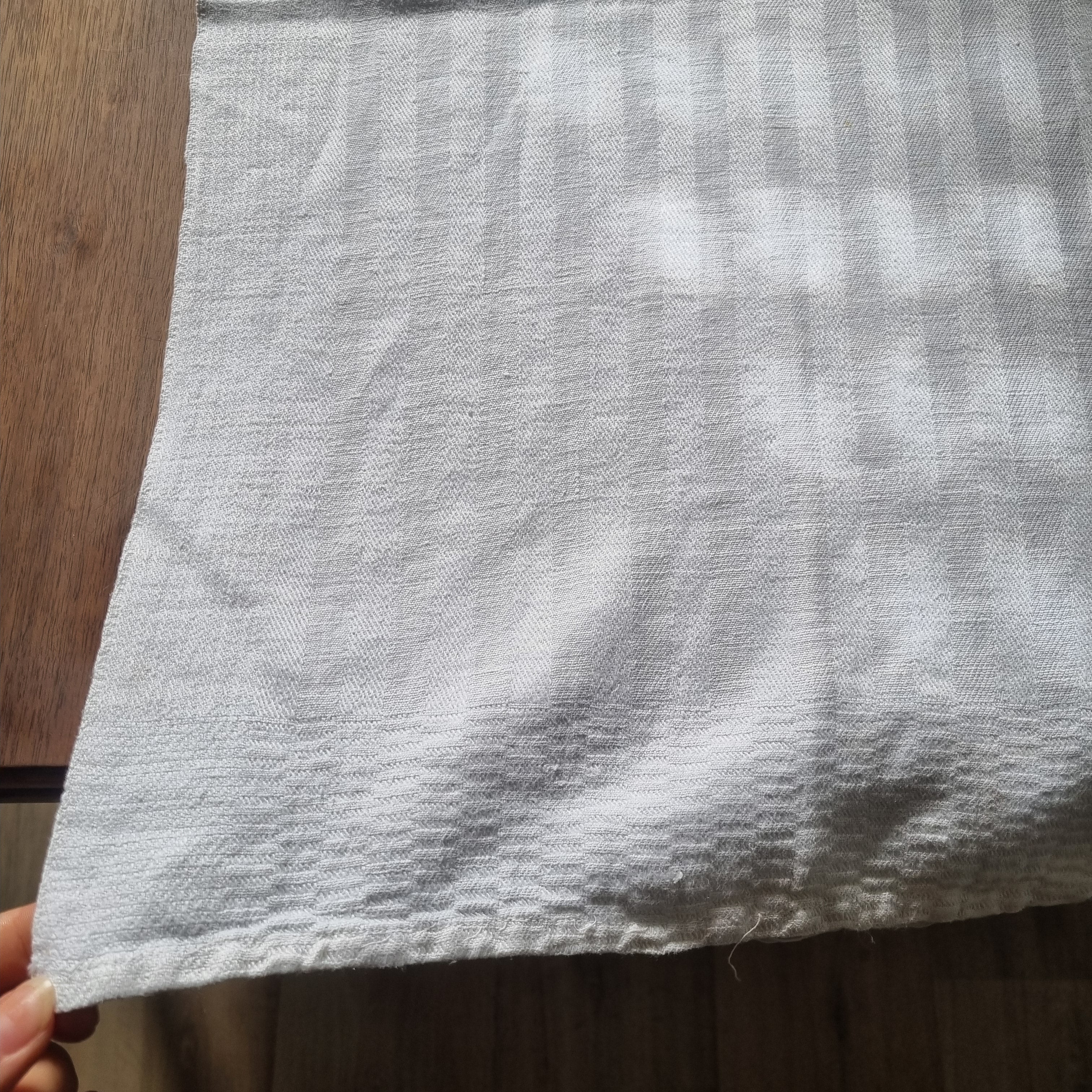 Antikes gestreiftes Geschirrtuch oder auch Tischläufer Leinen Baumwolle 140x40cm