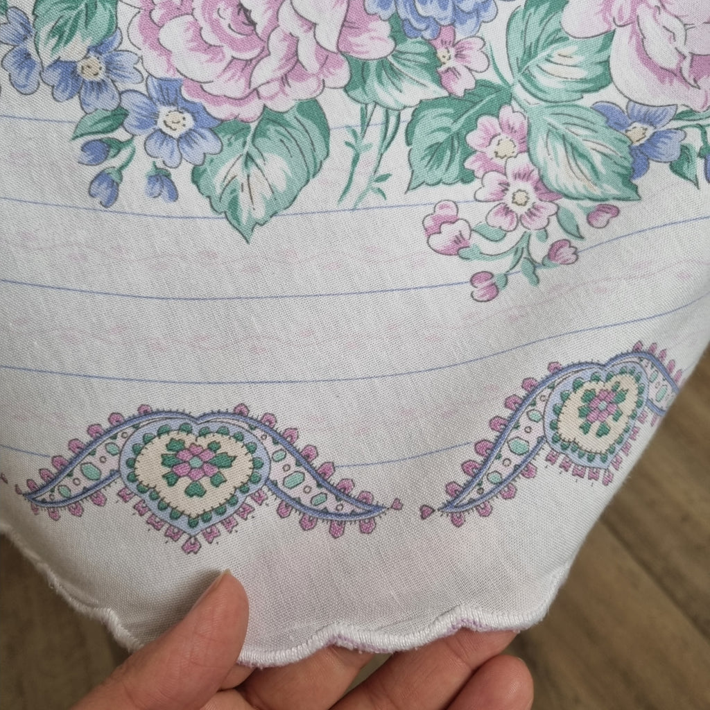 Vintage Tischdecke oval 215x15cm bedruckt 🤍