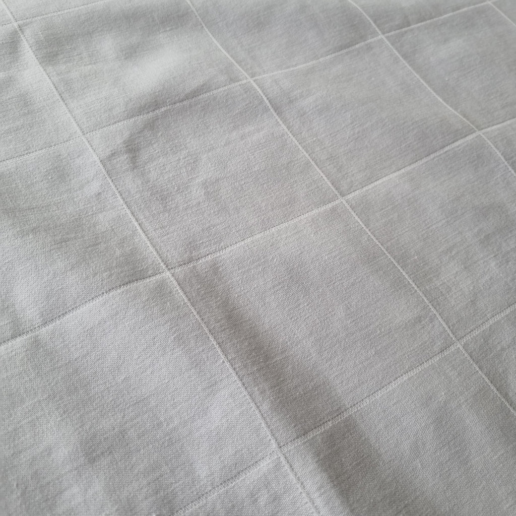 Vintage Einfache weiße Baumwolle Tischdecke 120x130cm Knotenmuster 🤍