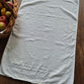 Antikes Küchen- & Geschirrhandtuch cremeweiß Leinen 47x95cm Monogramm E.T. 🤍