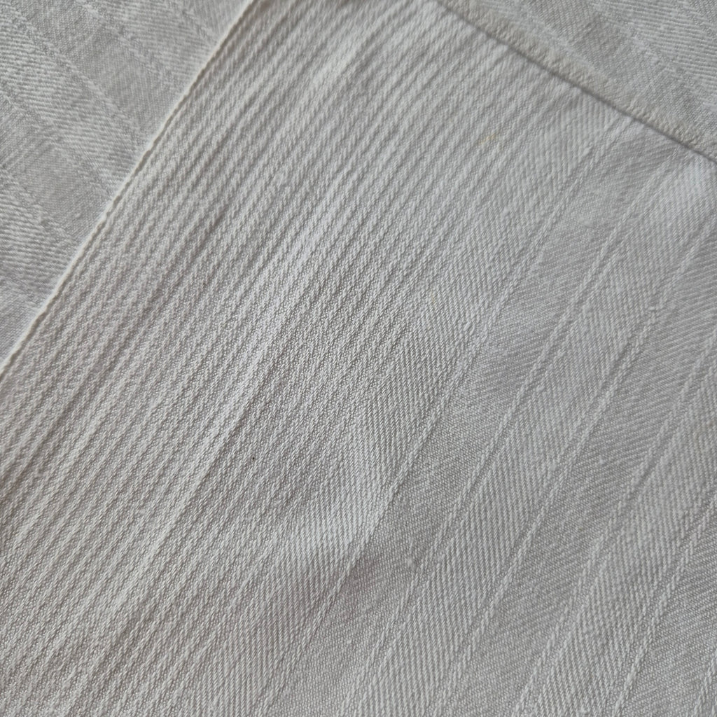 Antikes Jugendstil Küchen- & Geschirrtuch weiß Leinen Baumwolle 49x130cm Monogramm 🤍