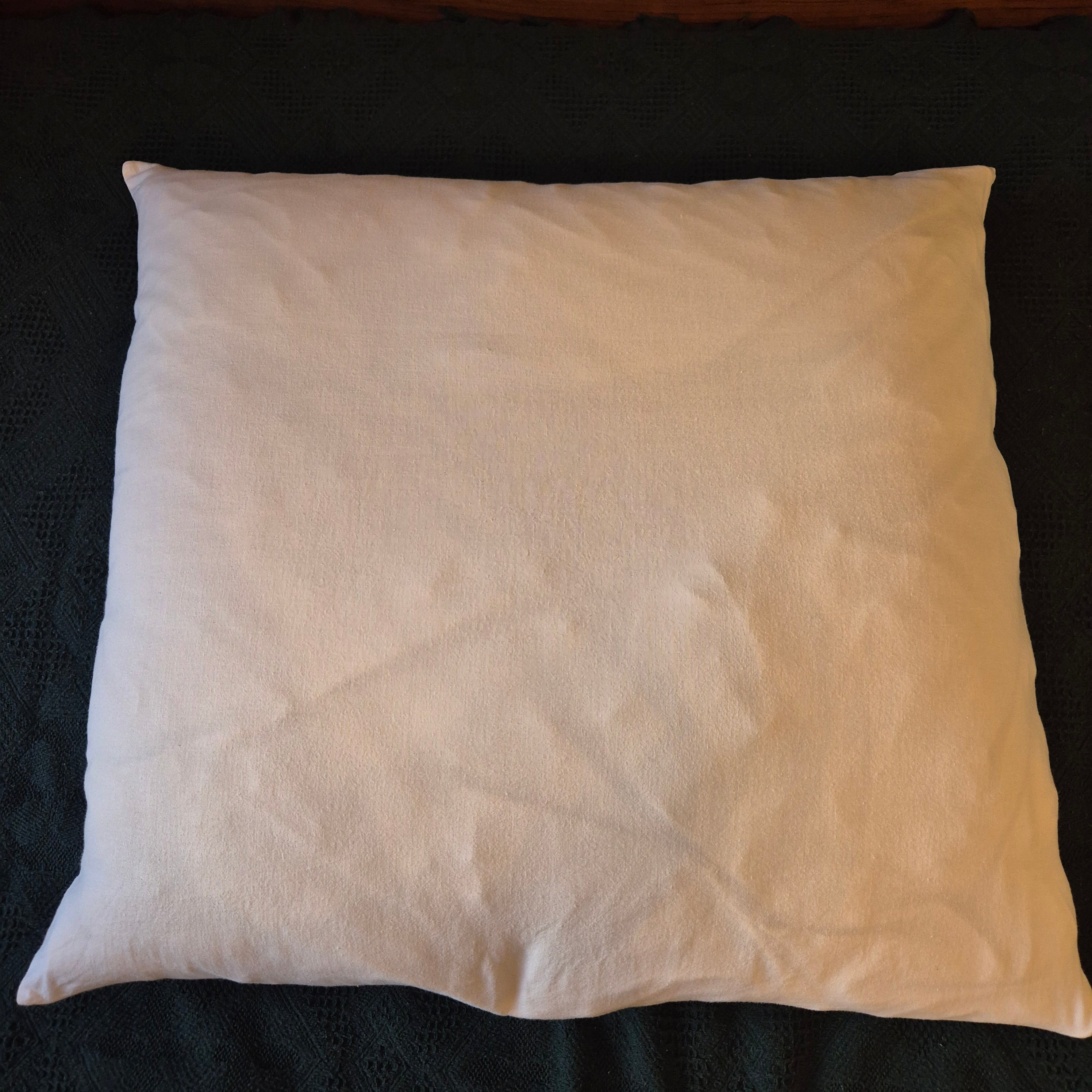 Einfache antike alte Kissenhülle 70x65cm weiß Kissenbezug Baumwolle 🤍