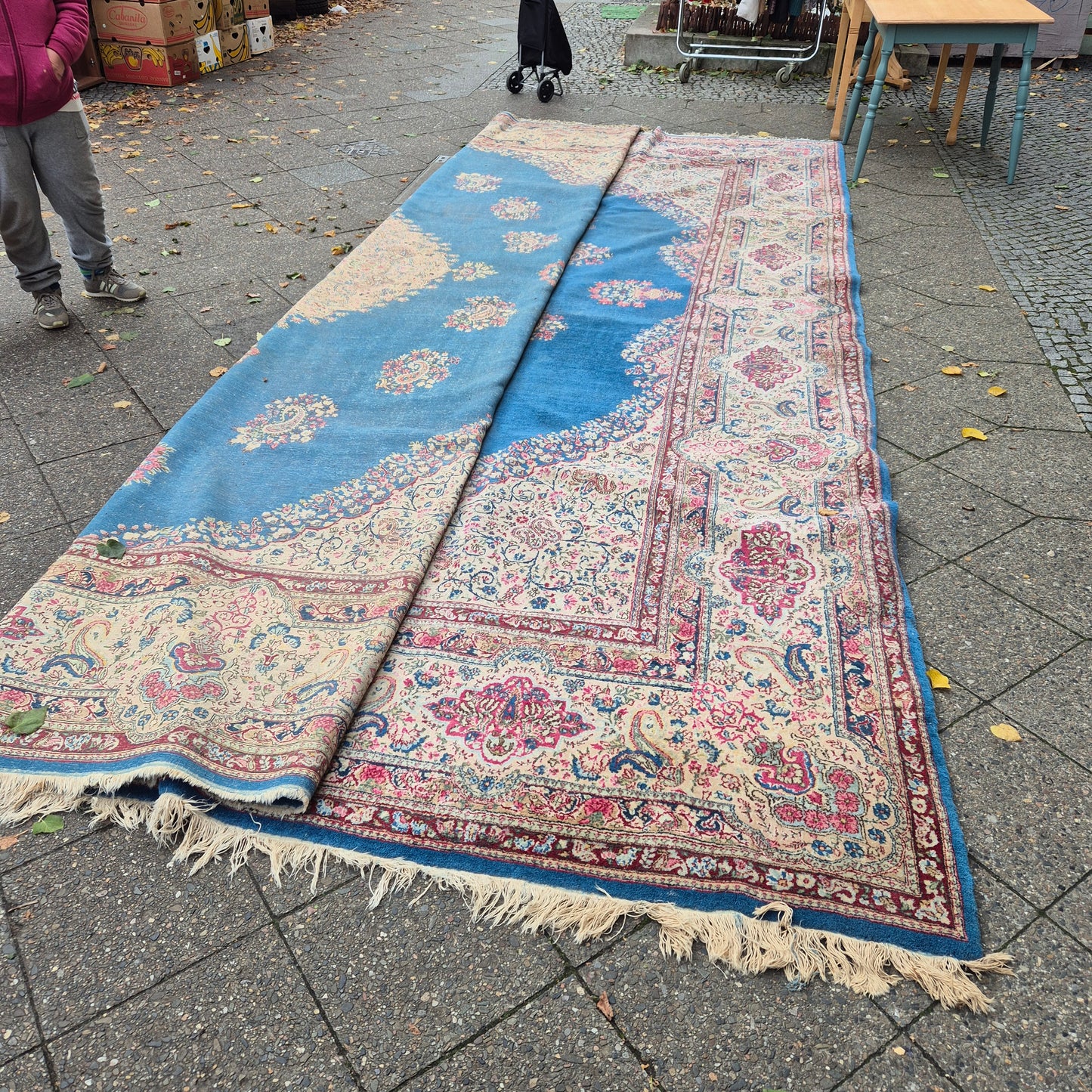 Großer Antiker Perser Teppich Villa 550x400cm
