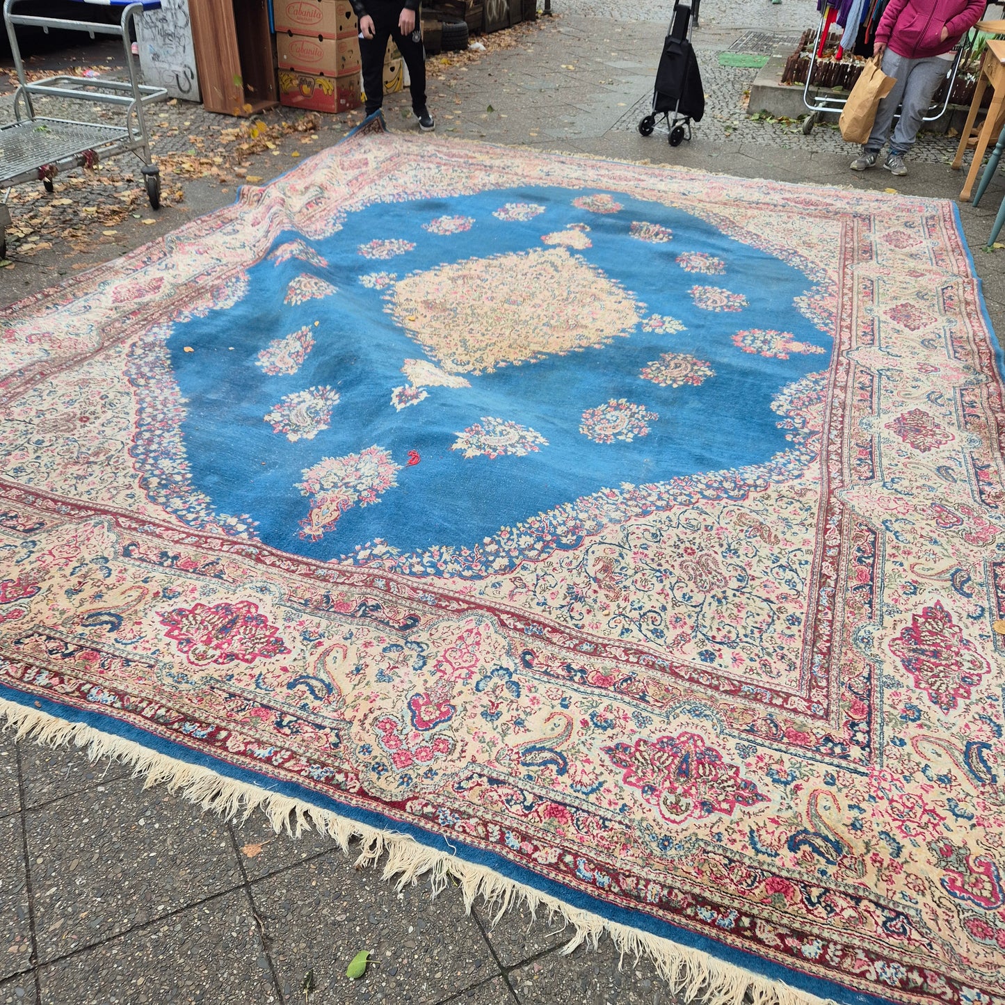 Großer Antiker Perser Teppich Villa 550x400cm