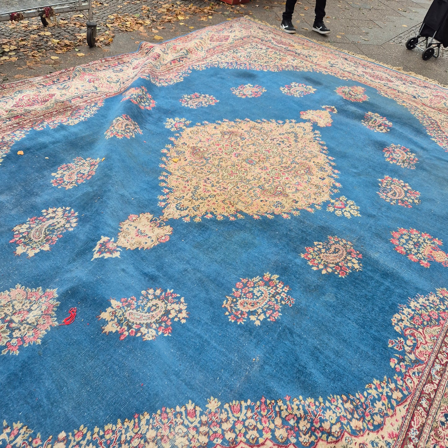 Großer Antiker Perser Teppich Villa 550x400cm