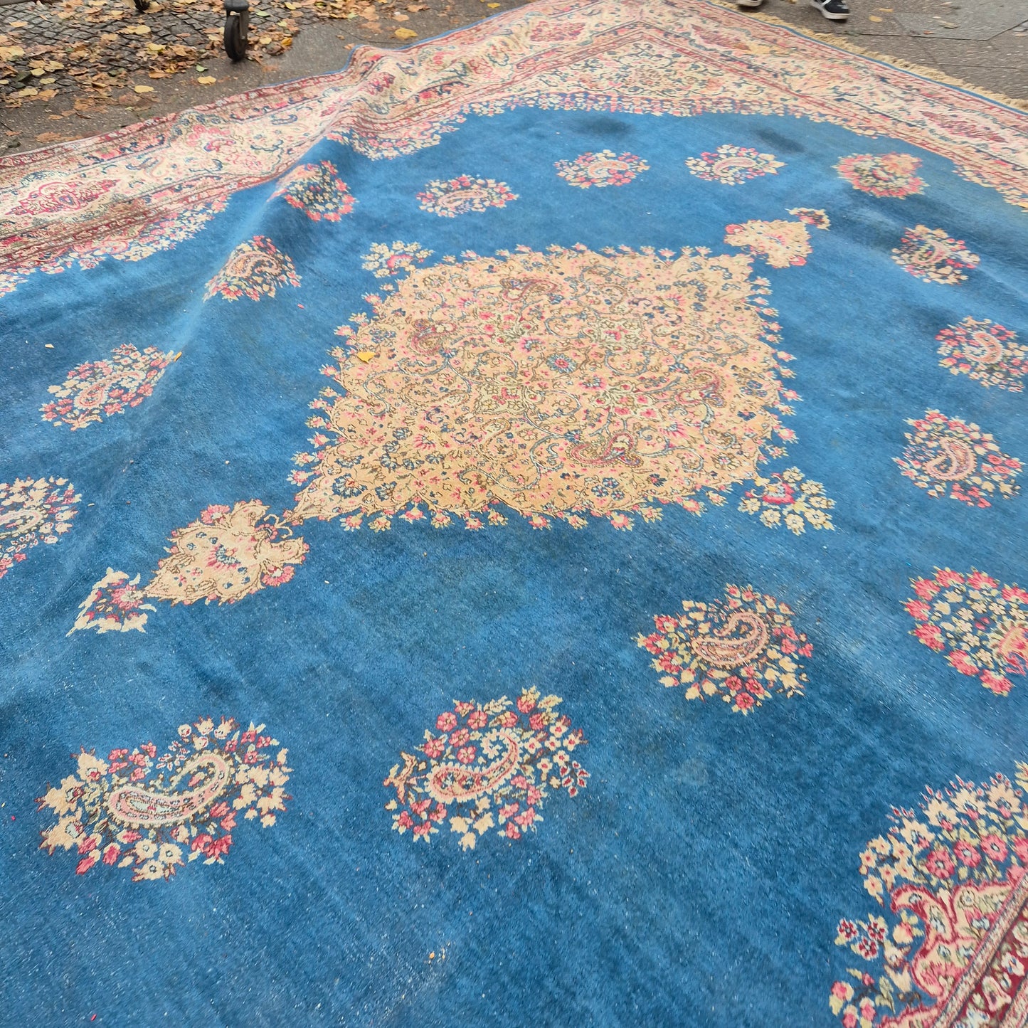 Großer Antiker Perser Teppich Villa 550x400cm