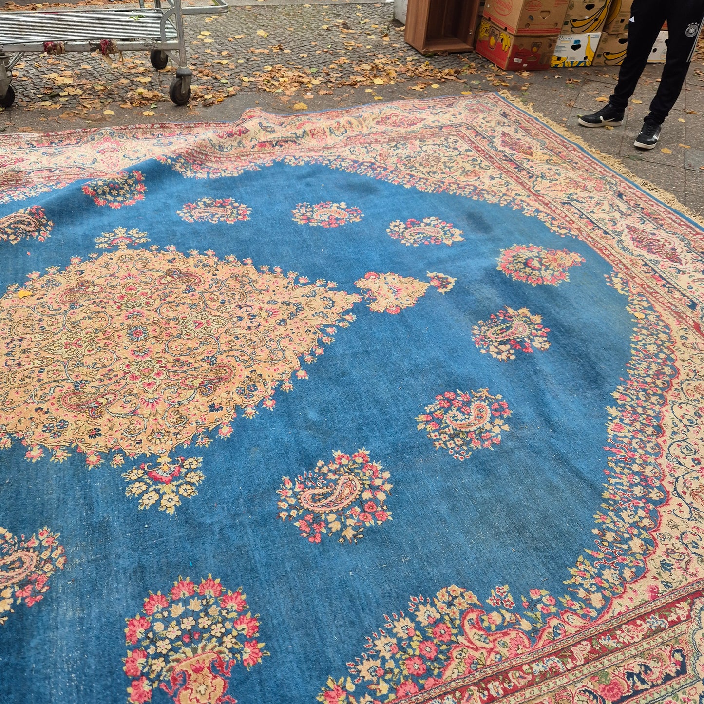 Großer Antiker Perser Teppich Villa 550x400cm