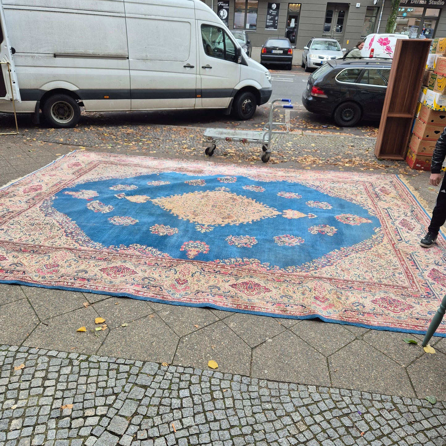 Großer Antiker Perser Teppich Villa 550x400cm